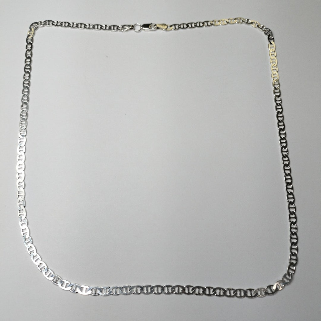 CADENA TEJIDO GUCHI PLATA .925 55 CM 12.7 GR (NUEVO)