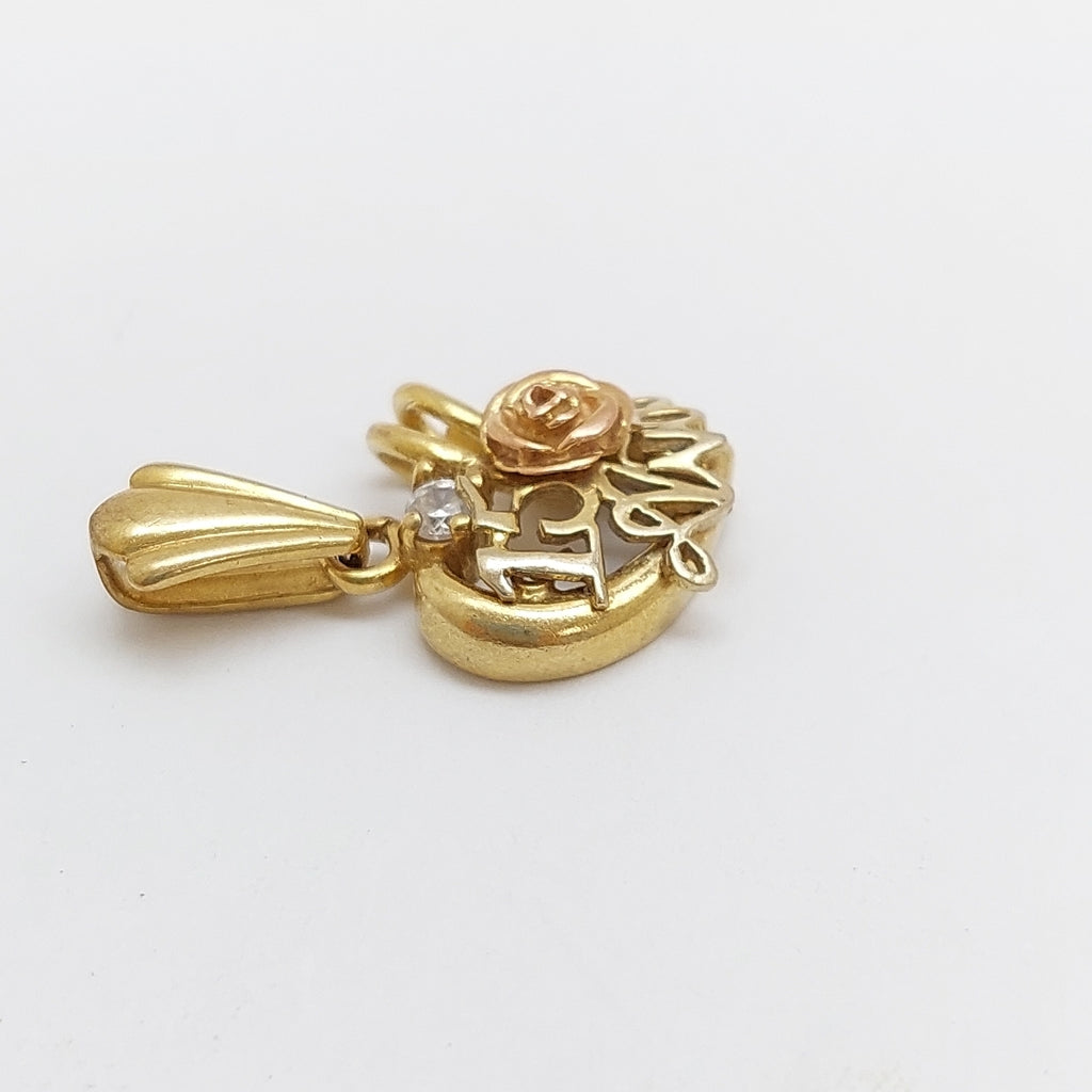 DIJE ORO COMBINADO 10 K 2,80 GRMS (SEMINUEVO)