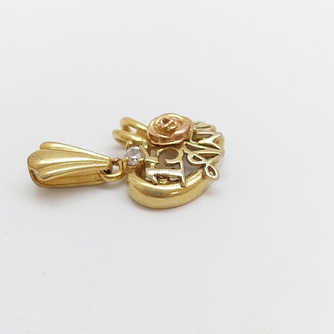 DIJE ORO COMBINADO 10 K 2,80 GRMS (SEMINUEVO)