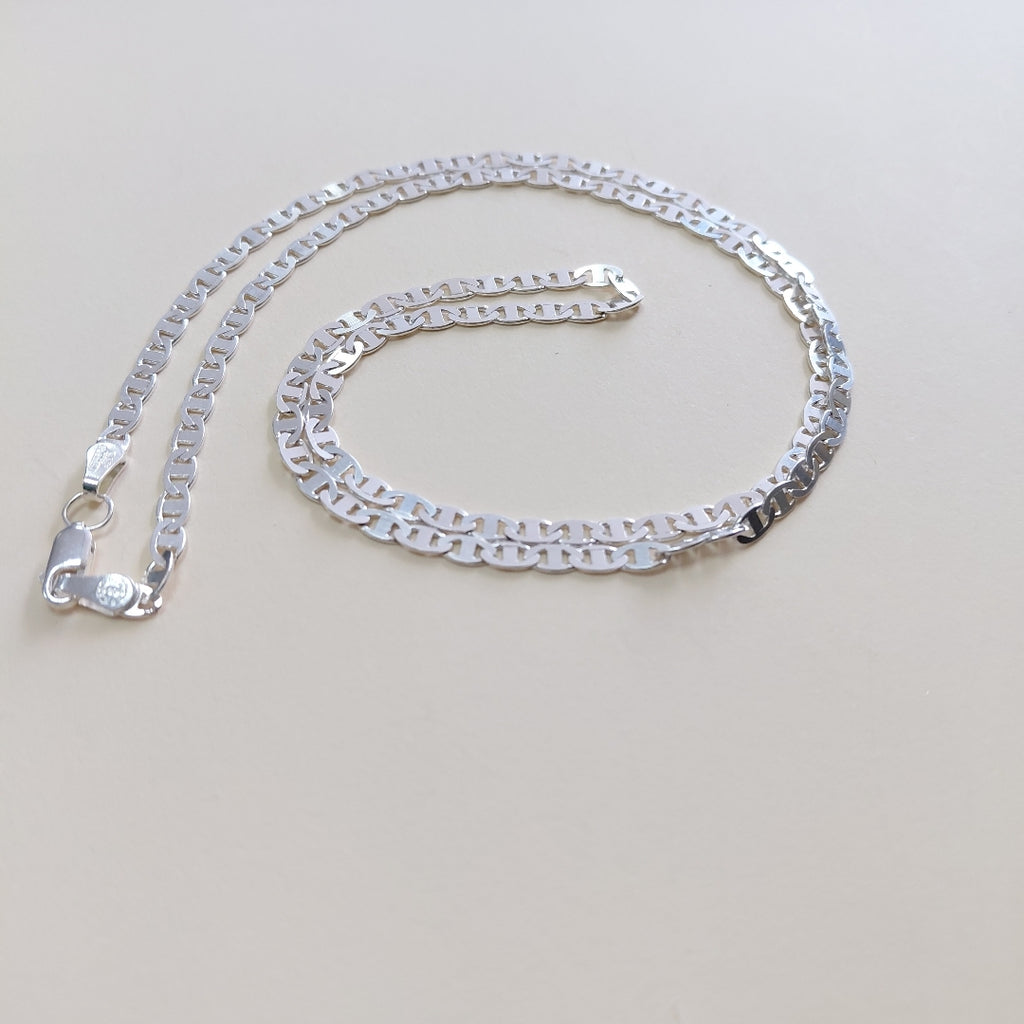CADENA TEJIDO GUCHI PLATA .925 60 CM 10.2 GR (NUEVO)