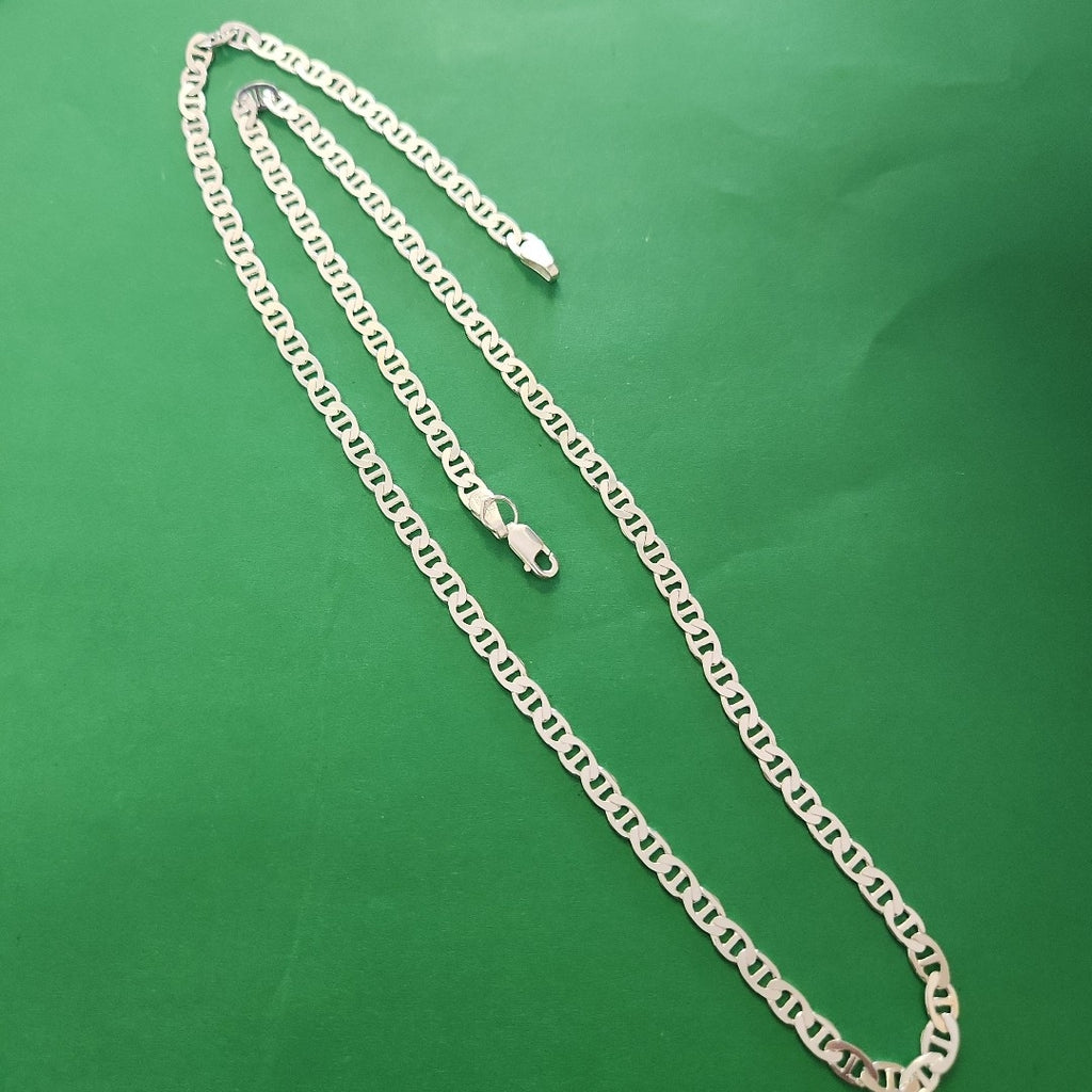 CADENA TEJIDO GUCHI PLATA .925 55 CM 13.1 GR (NUEVO)