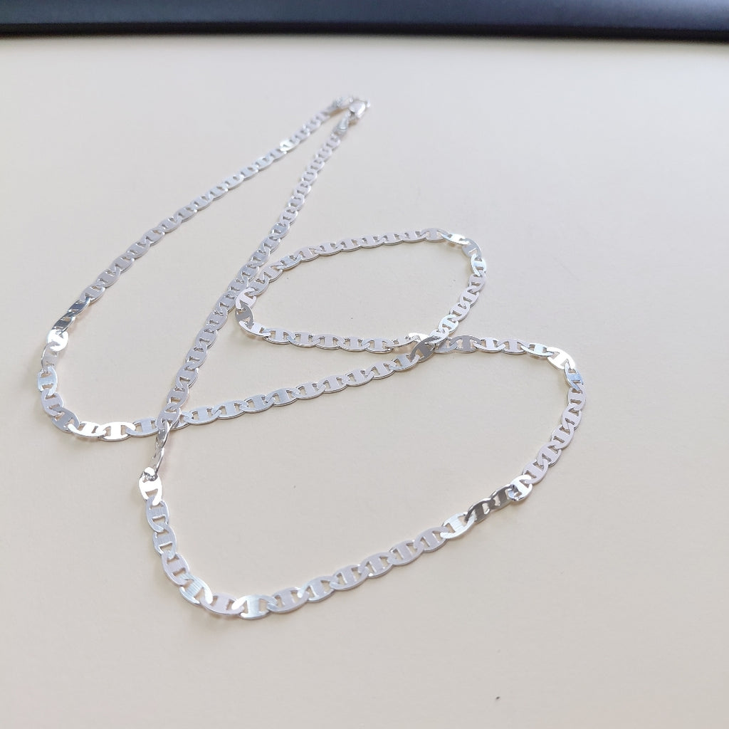 CADENA TEJIDO GUCHI PLATA .925 60 CM 8.9 GR (NUEVO)