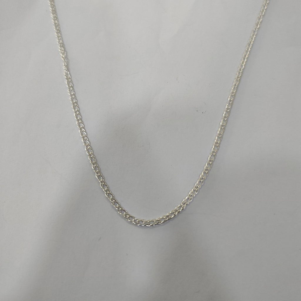 CADENA TEJIDO ESLABONES PLATA .925 50 CM 3.5 GR (NUEVO)