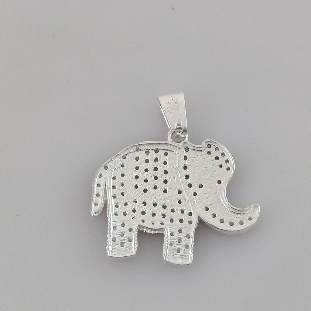 DIJE ELEFANTE C/CIRCONIAS PLATA .925 5.3 GR (NUEVO)