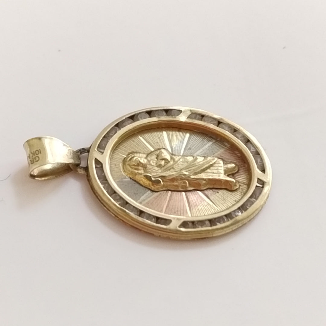 MEDALLA RELIGIOSA ORO 10 K 1.4 GRMS (SEMINUEVO)