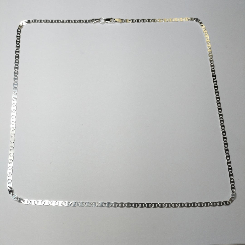 CADENA TEJIDO GUCHI PLATA .925 60 CM 8.9 GR (NUEVO)
