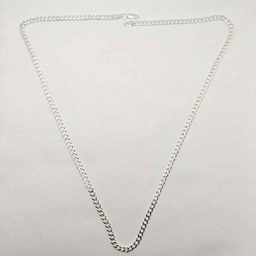 CADENA TEJIDO BARBADO PLATA .925 60 CM 13.7 GR (NUEVO)