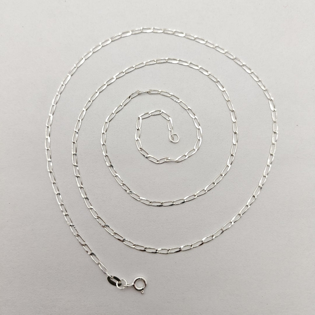 CADENA TEJIDO ESLABONES PLATA .925 60 CM 2.8 GR (NUEVO)