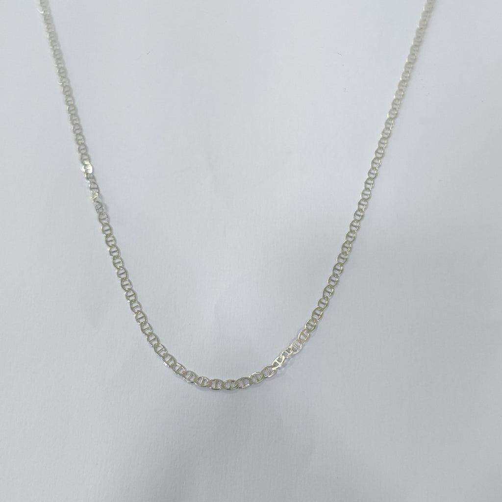 CADENA TEJIDO GUCHI PLATA .925 55 CM 3.5 GR (NUEVO)