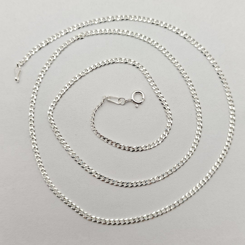 CADENA TEJIDO BARBADO PLATA .925 60 CM 5.8 GR (NUEVO)