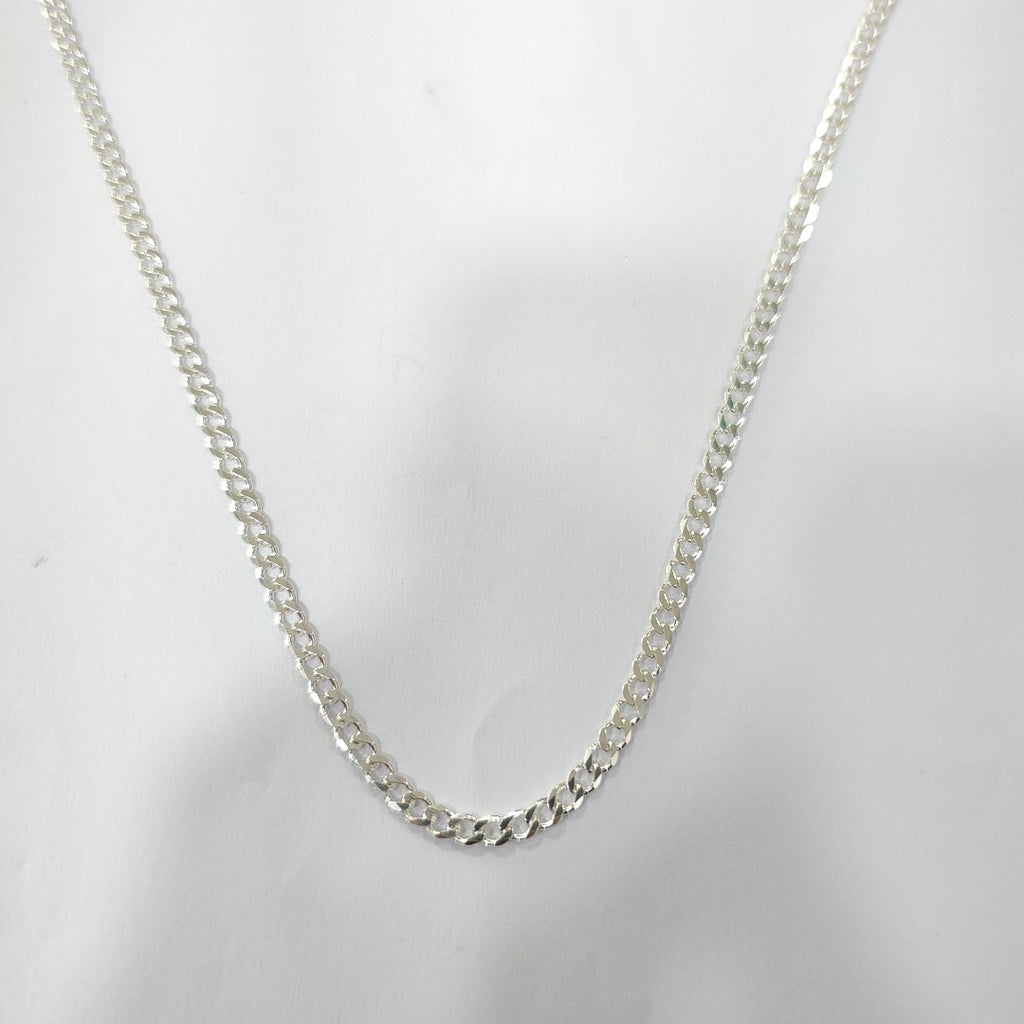 CADENA TEJIDO BARBADO PLATA .925 55 CM 12.8 GR (NUEVO)