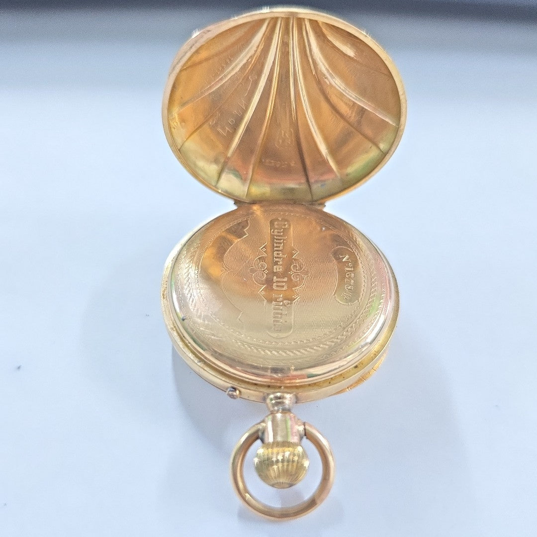 RELOJ CAJA Y PULSO ORO ORO 18 K 29.1 GRMS (SEMINUEVO)