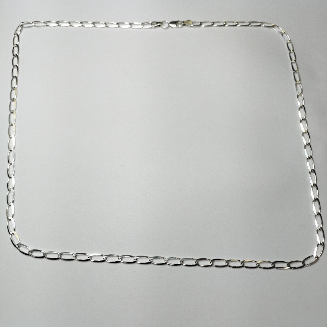 CADENA TEJIDO ESLABONES PLATA .925 60 CM 11 GR (NUEVO)