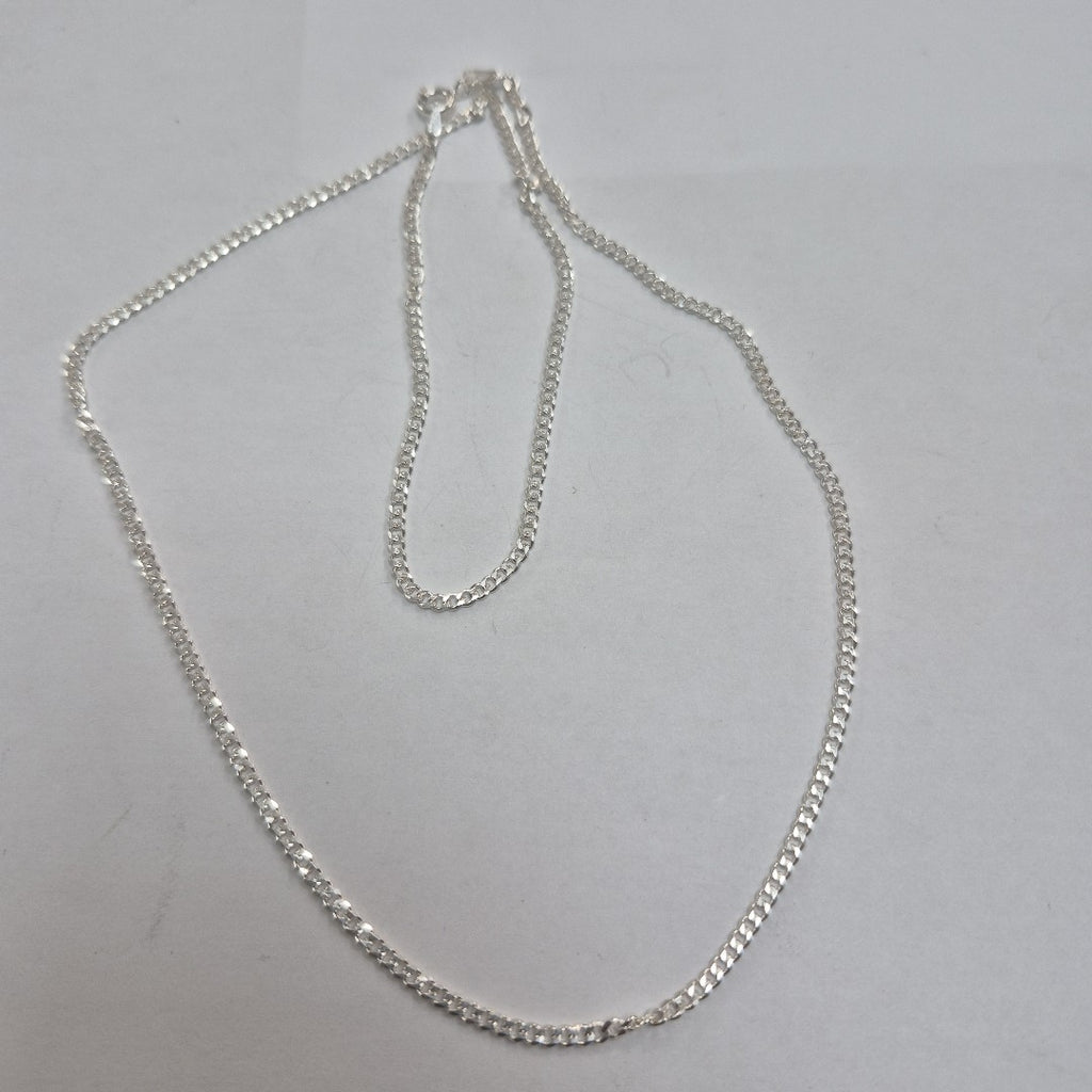 CADENA TEJIDO BARBADO PLATA .925 55 CM 5.2 GR (NUEVO)
