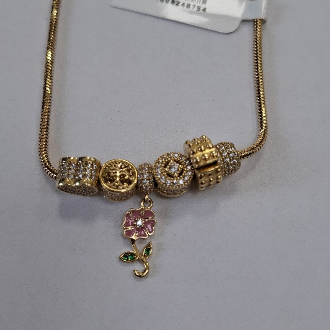 PULSERA CHARM ORO 14K 12.5 (NUEVO)