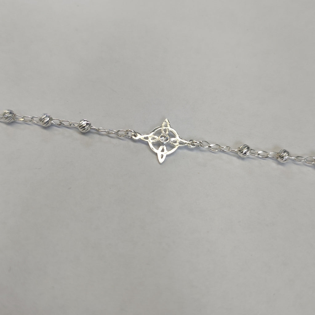 PULSERA TEJIDO ESPECIAL PLATA .925 18 CM 3 GR (NUEVO)