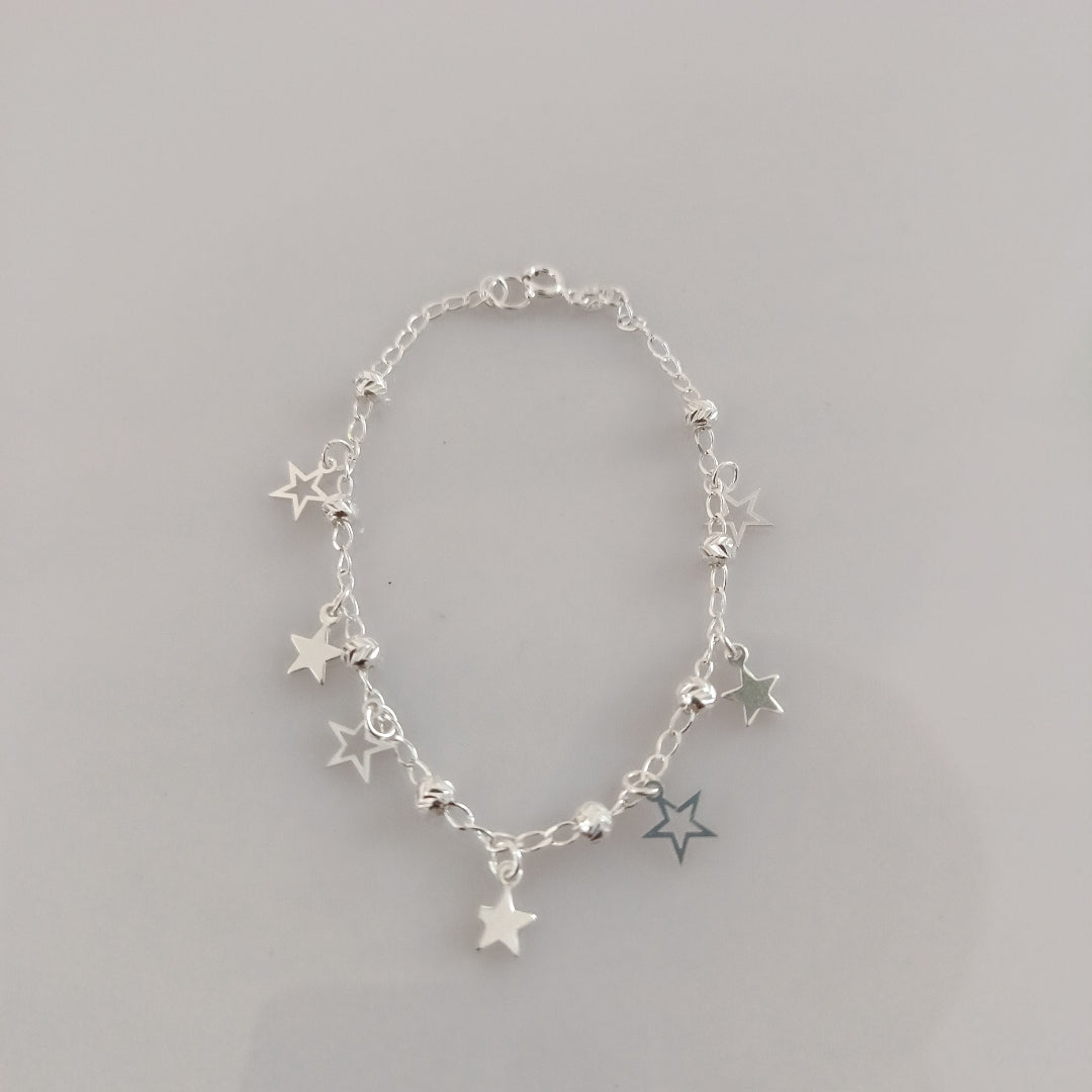 PULSERA TEJIDO ESPECIAL PLATA .925 18 CM 3 GR (NUEVO)