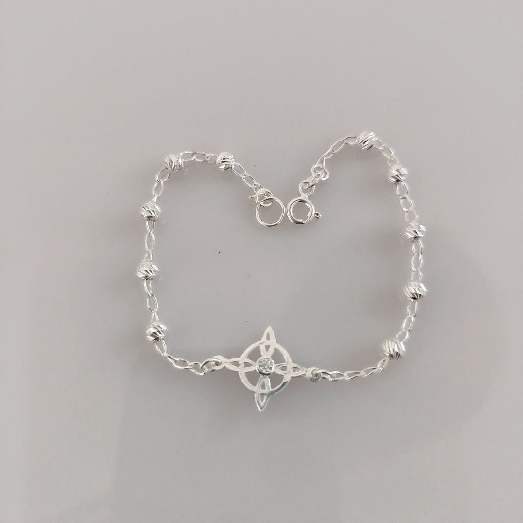 PULSERA TEJIDO ESPECIAL PLATA .925 18 CM 2.8 GR (NUEVO)