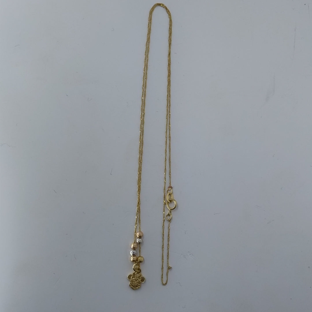 GARGANTILLA ORO 14 K 1.7 GRMS (SEMINUEVO)