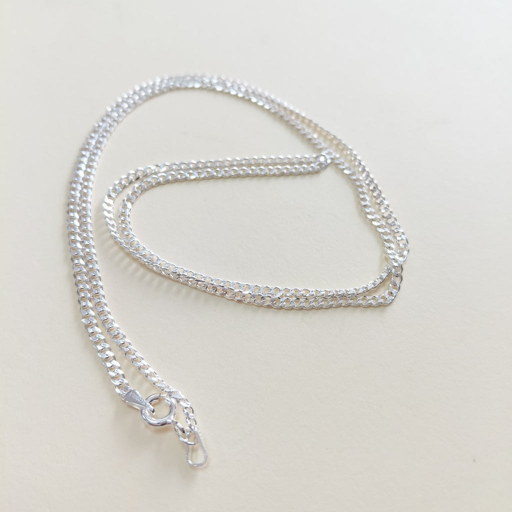 CADENA TEJIDO BARBADO PLATA .925 60 CM 6.1 GR (NUEVO)