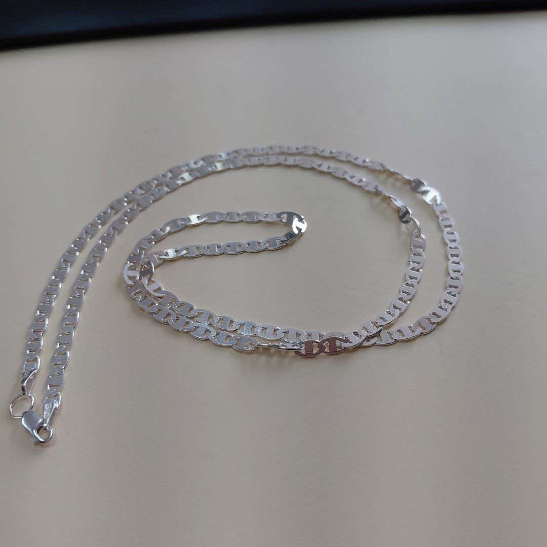 CADENA TEJIDO GUCHI PLATA .925 60 CM 9.8 GR (NUEVO)