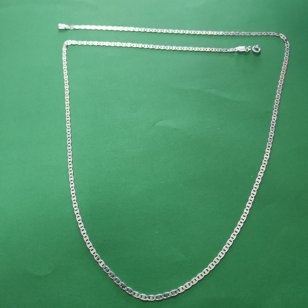CADENA TEJIDO ESPEJO PLATA .925 60 CM 4.3 GR (NUEVO)