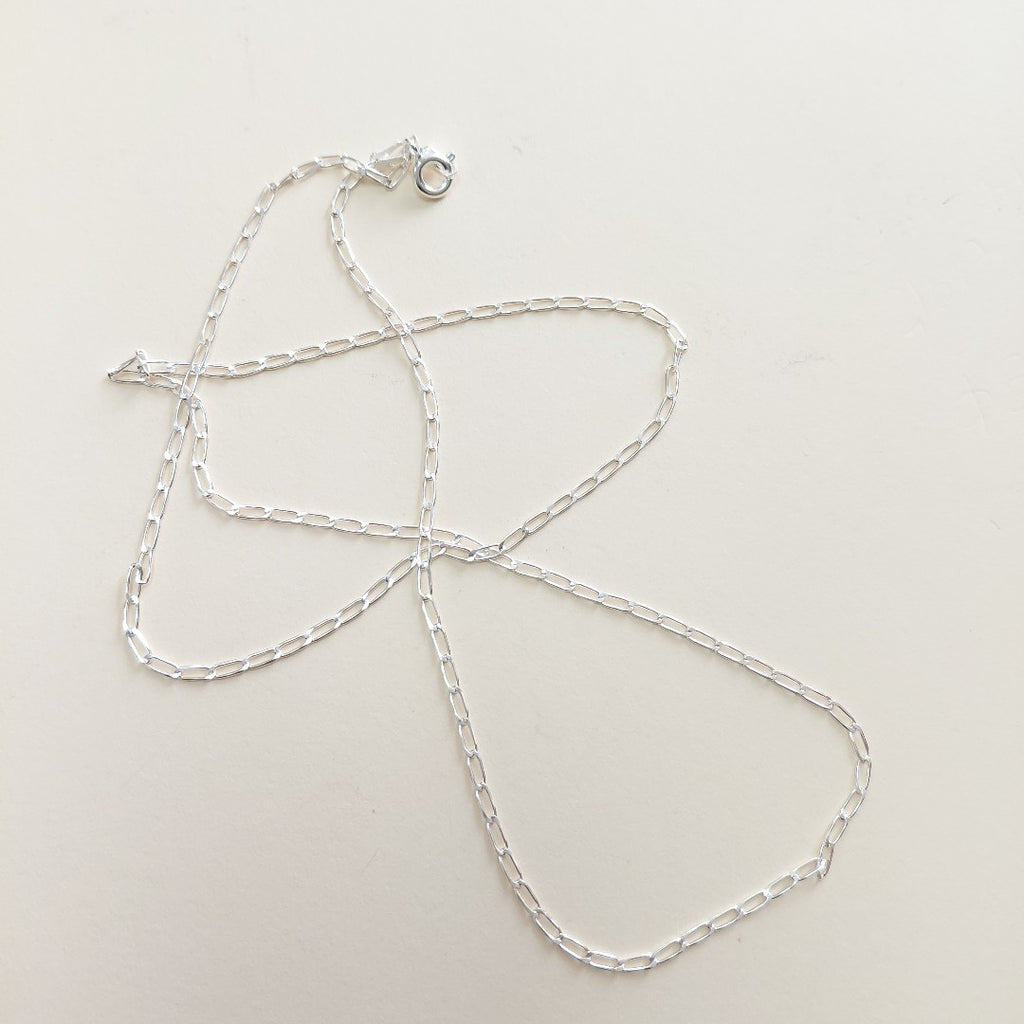 CADENA TEJIDO ESLABONES PLATA .925 60 CM 3.1 GR (NUEVO)
