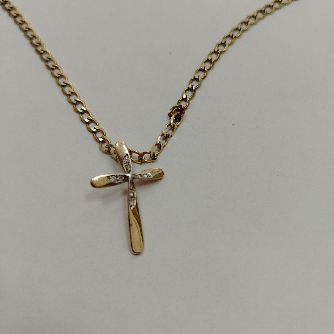 CADENA, CRUZ ORO 10 K 7.4 GRMS (SEMINUEVO)