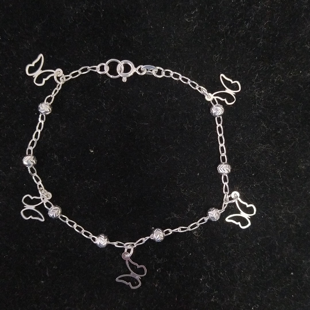 PULSERA TEJIDO ESPECIAL PLATA .925 18 CM 2.9 GR (NUEVO)