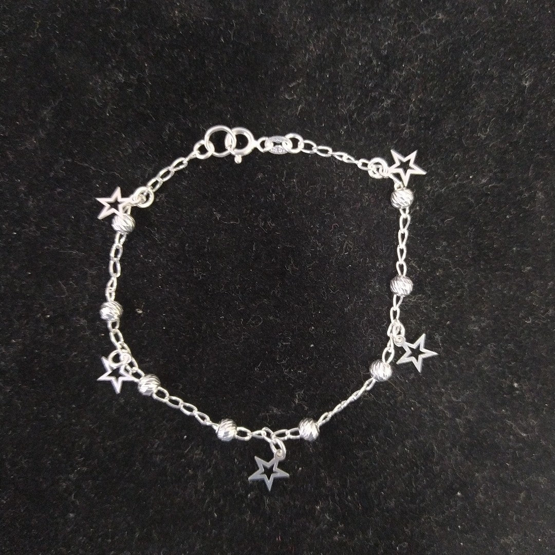 PULSERA TEJIDO ESPECIAL PLATA .925 18 CM 2.7 GR (NUEVO)