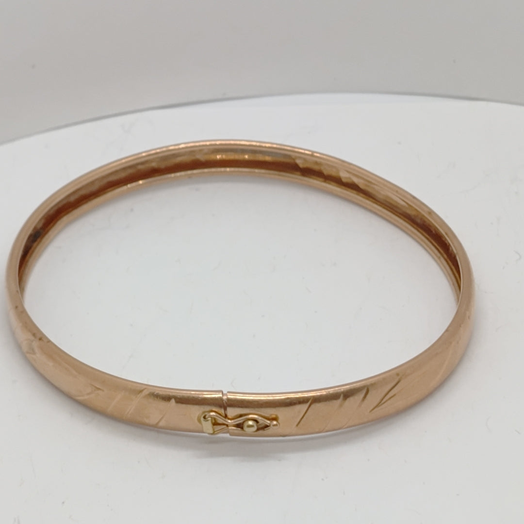 PULSERA RIGIDA ORO 8 K 5.7 GRMS (SEMINUEVO)