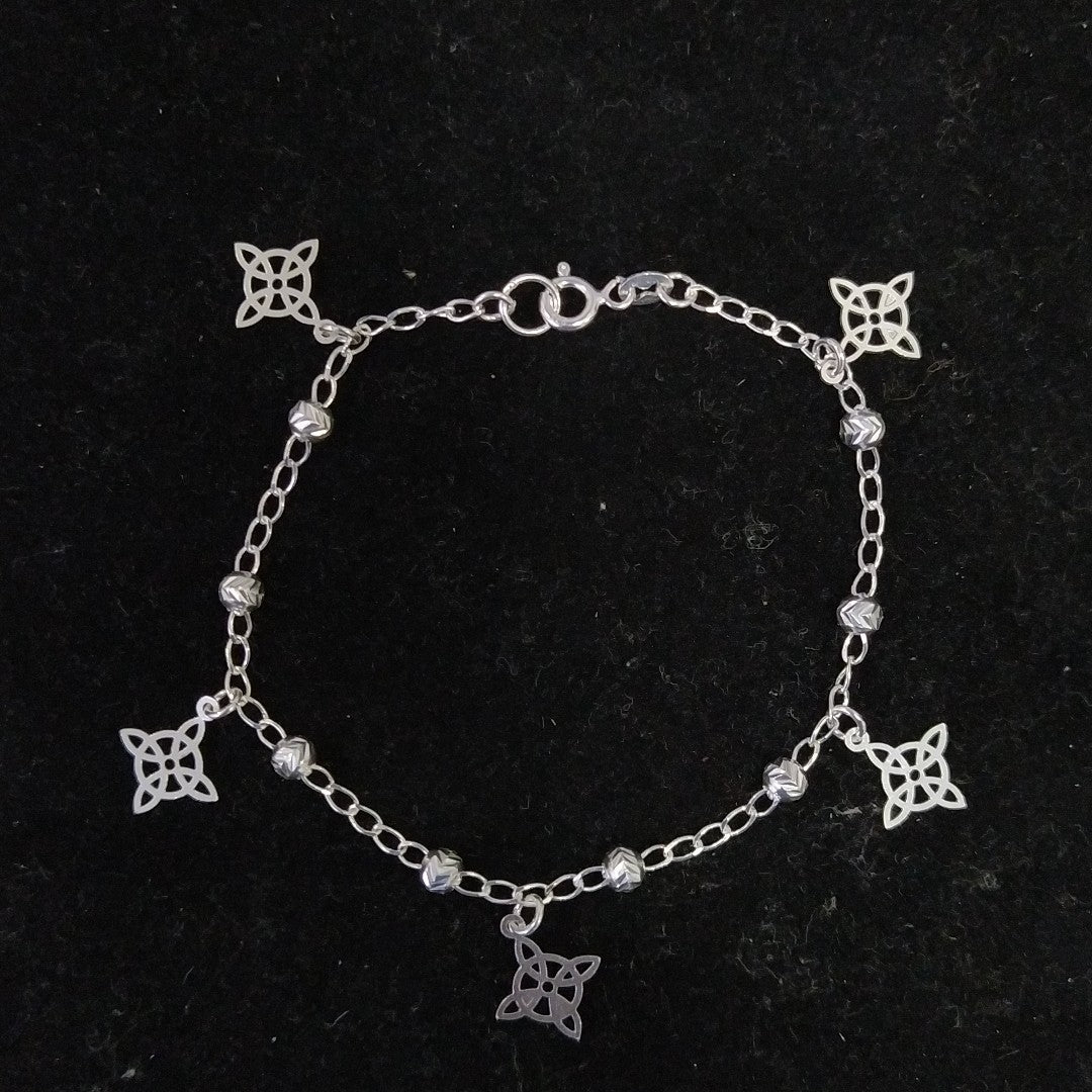 PULSERA TEJIDO ESPECIAL PLATA .925 18 CM 3.2 GR (NUEVO)