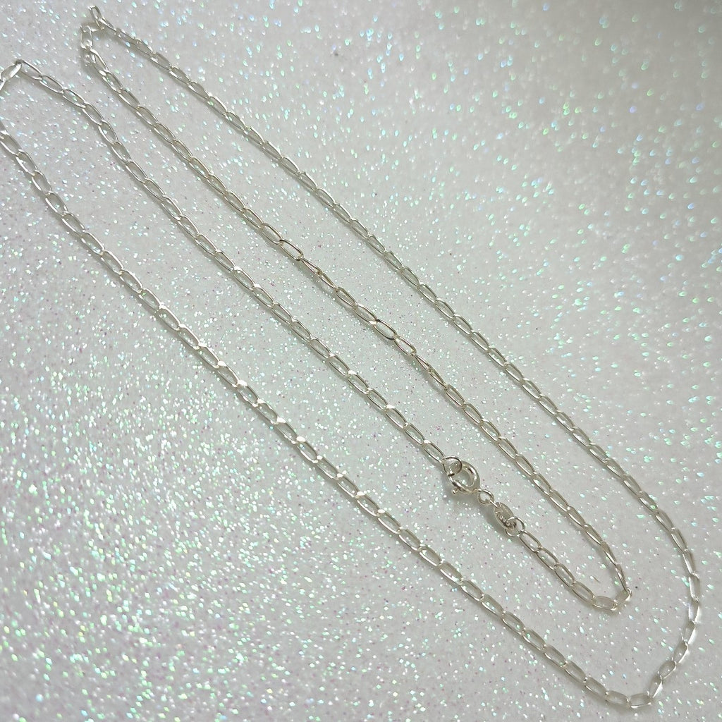 CADENA TEJIDO ESLABONES PLATA .925 60 CM 3.2 GR (NUEVO)