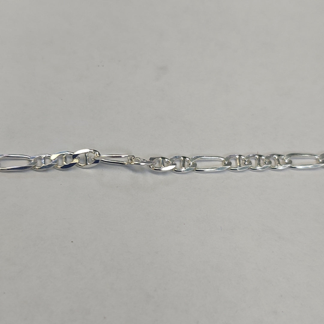 PULSERA TEJIDO 3X1 PLATA .925 16 CM 3 GR (NUEVO)