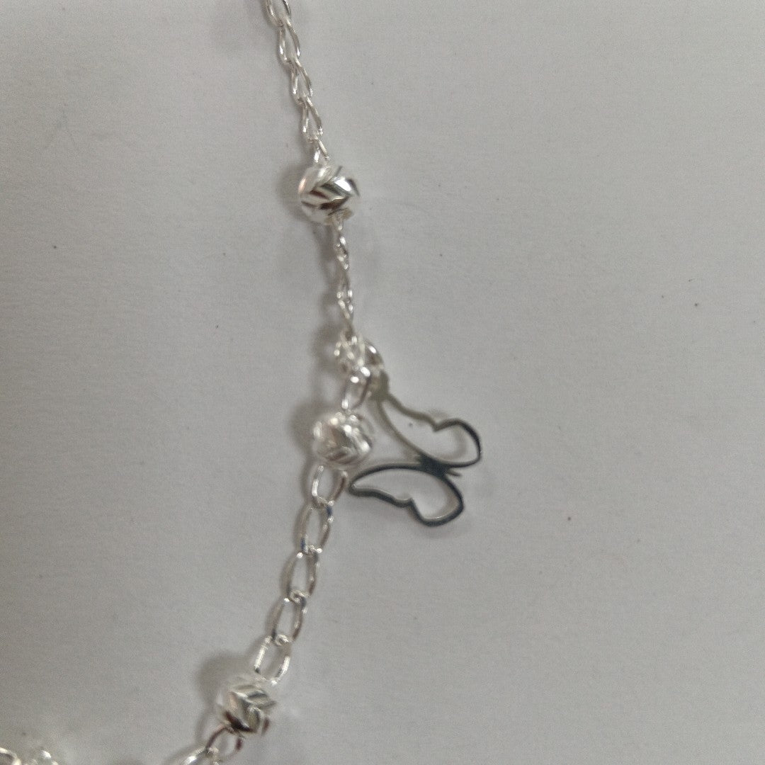 PULSERA TEJIDO ESPECIAL PLATA .925 18 CM 2.8 GR (NUEVO)
