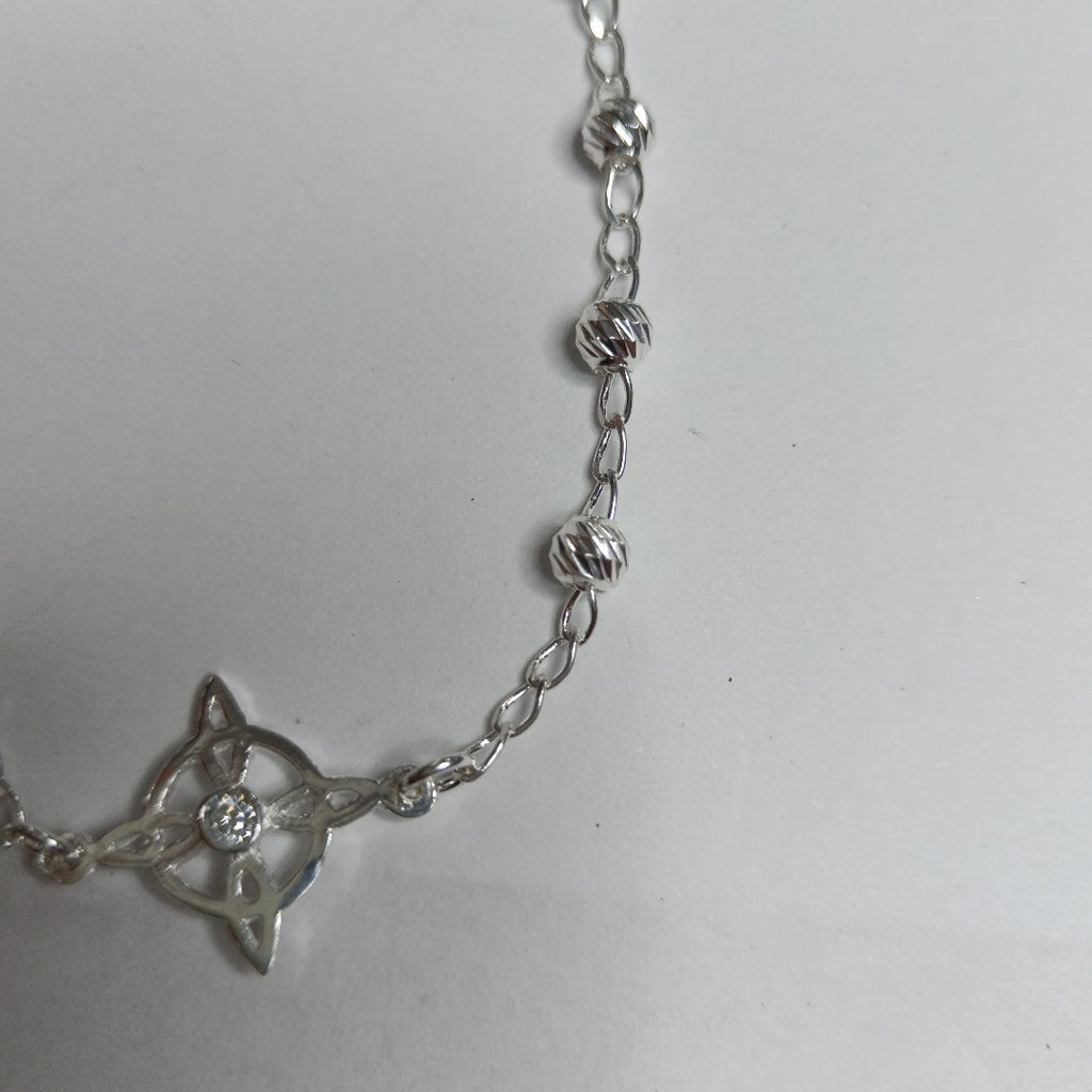 PULSERA TEJIDO ESPECIAL PLATA .925 18 CM 2.9 GR (NUEVO)