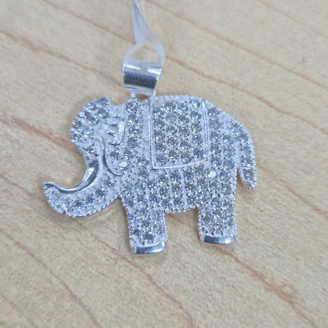 DIJE ELEFANTE C/CIRCONIAS PLATA .925 5.4 GR (NUEVO)