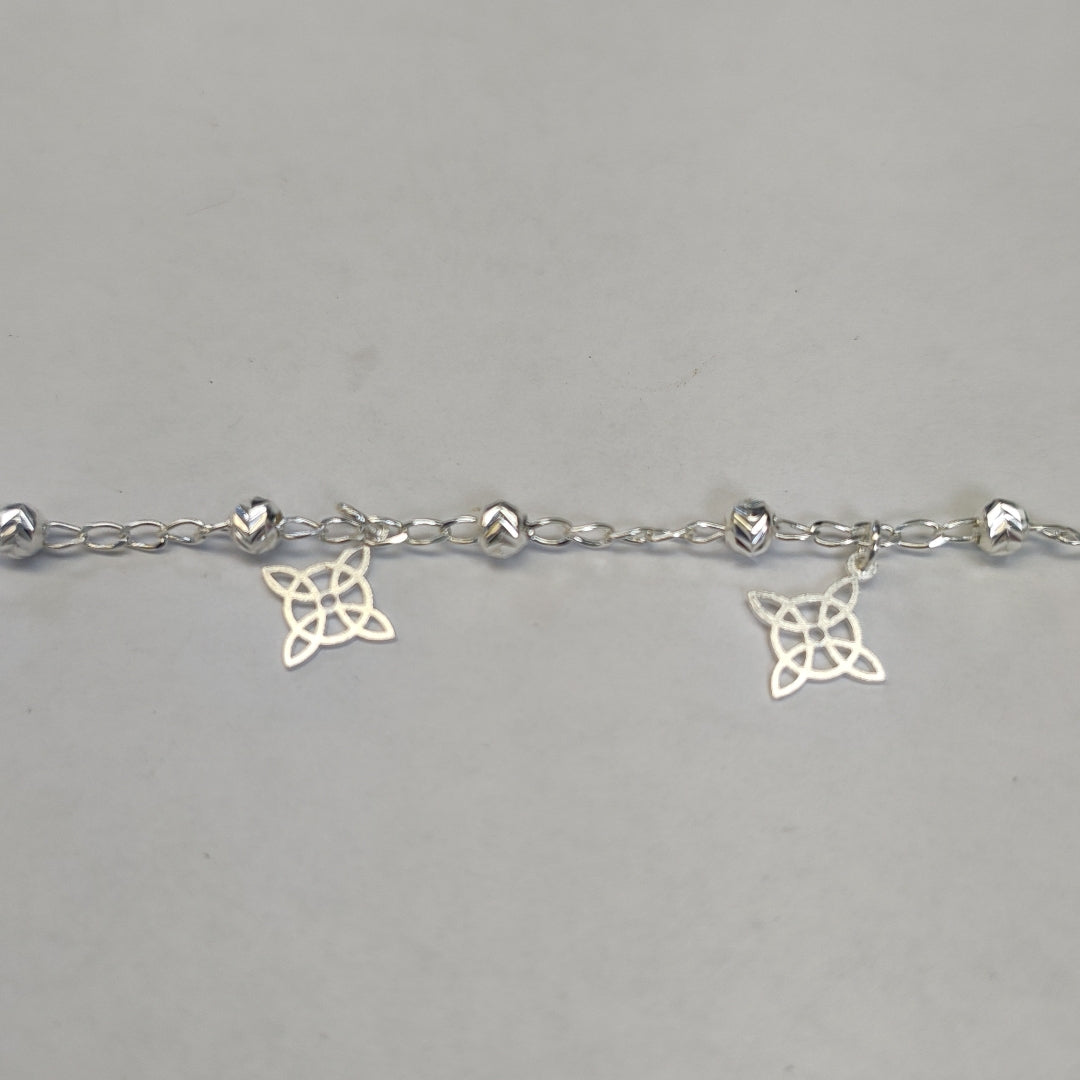 PULSERA TEJIDO ESPECIAL PLATA .925 18 CM 3.2 GR (NUEVO)