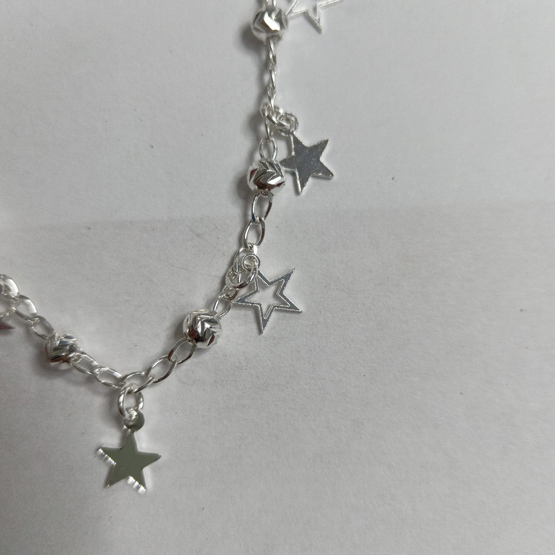 PULSERA TEJIDO ESPECIAL PLATA .925 18 CM 3.1 GR (NUEVO)