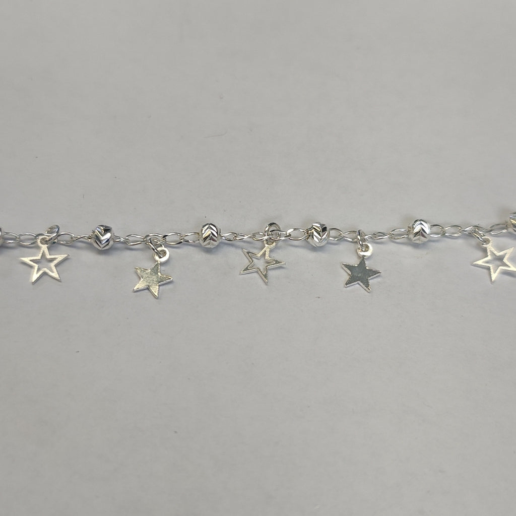PULSERA TEJIDO ESPECIAL PLATA .925 18 CM 3.1 GR (NUEVO)