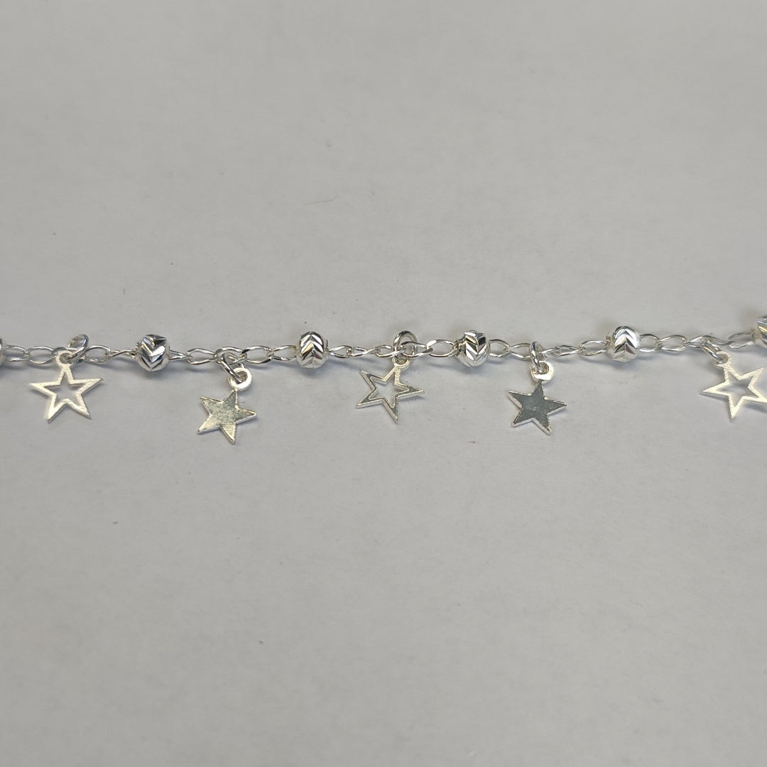 PULSERA TEJIDO ESPECIAL PLATA .925 18 CM 3.1 GR (NUEVO)