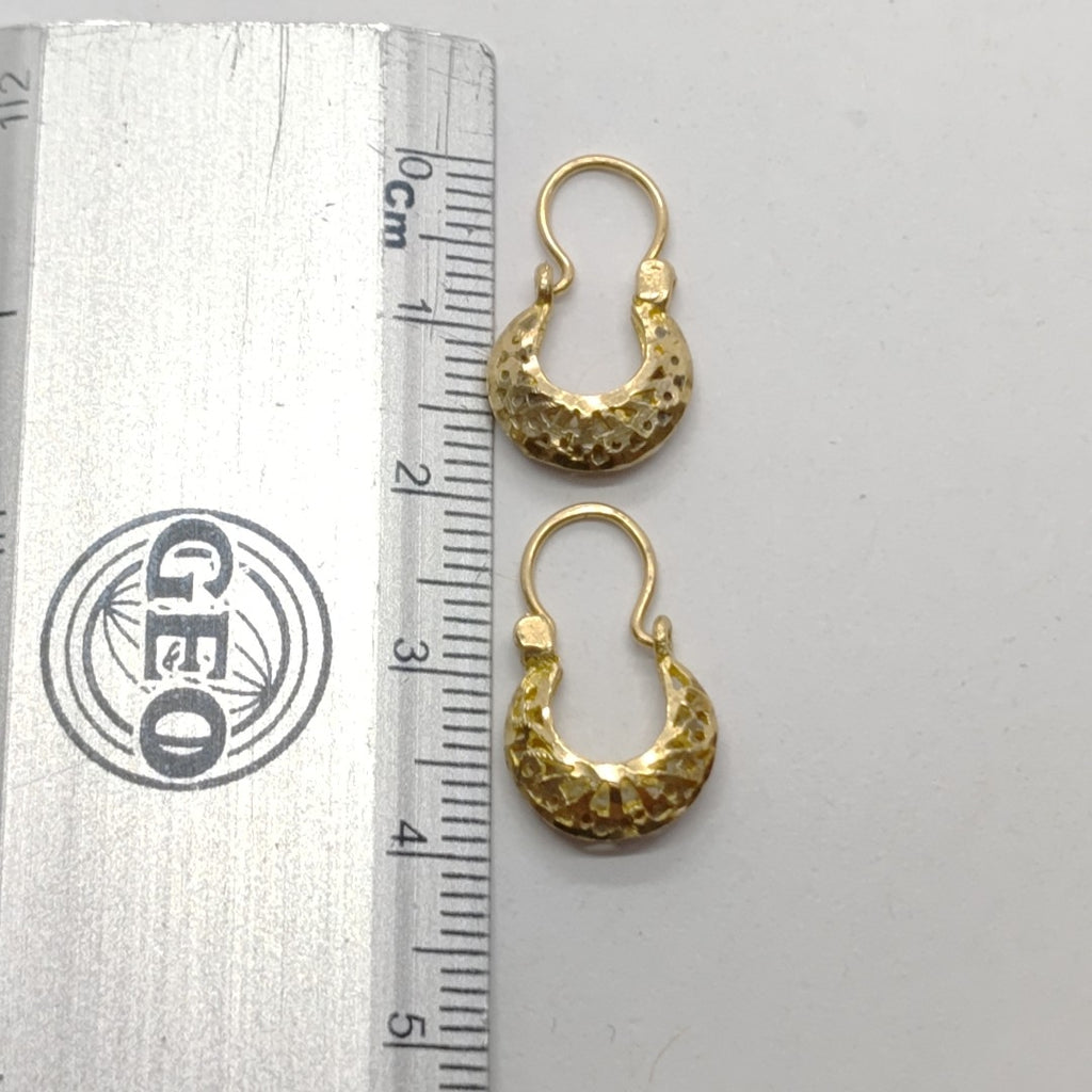 ARRACADAS PAR ORO 10 K 1,60 GRMS (SEMINUEVO)