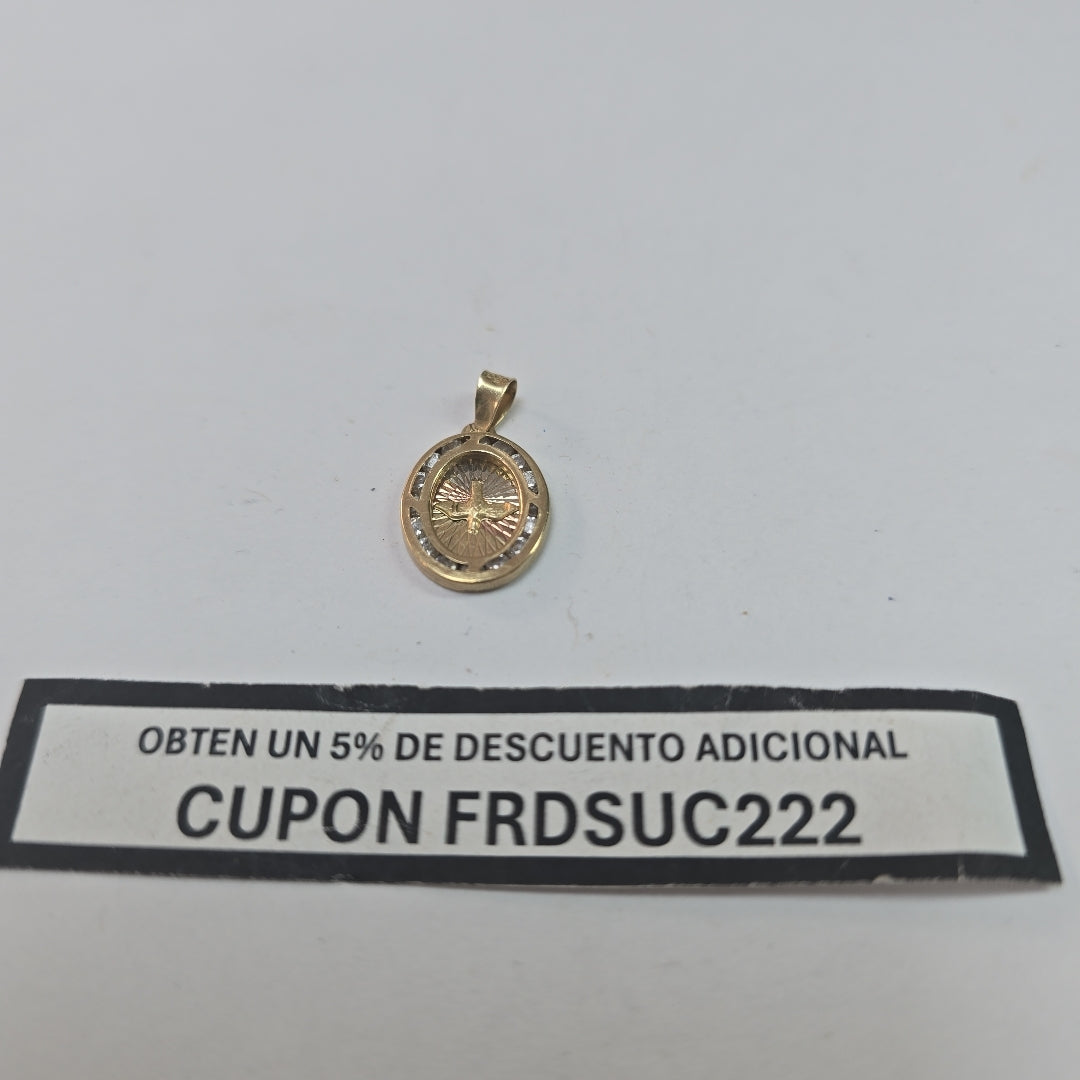 MEDALLA RELIGIOSA ORO 10 K 0.8 GRMS (SEMINUEVO)