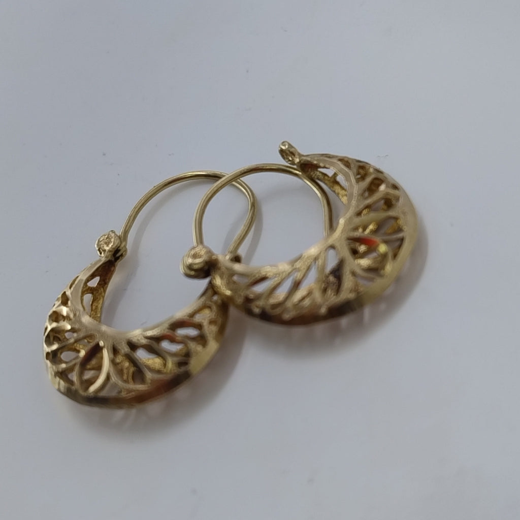 ARETES PAR ORO 8 K 3.2 GRMS (SEMINUEVO)
