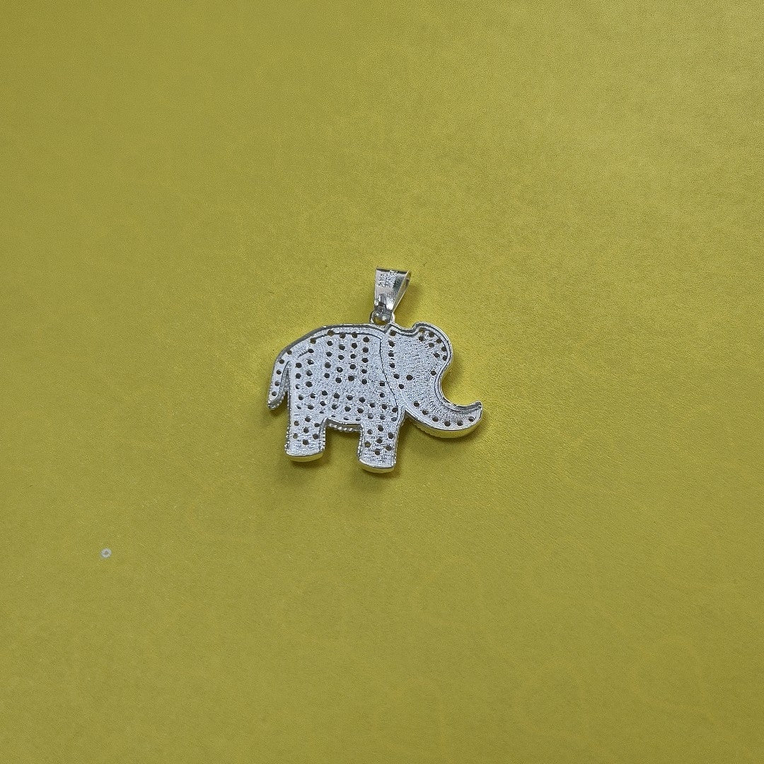 DIJE ELEFANTE C/CIRCONIAS PLATA .925 5.5 GR (NUEVO)