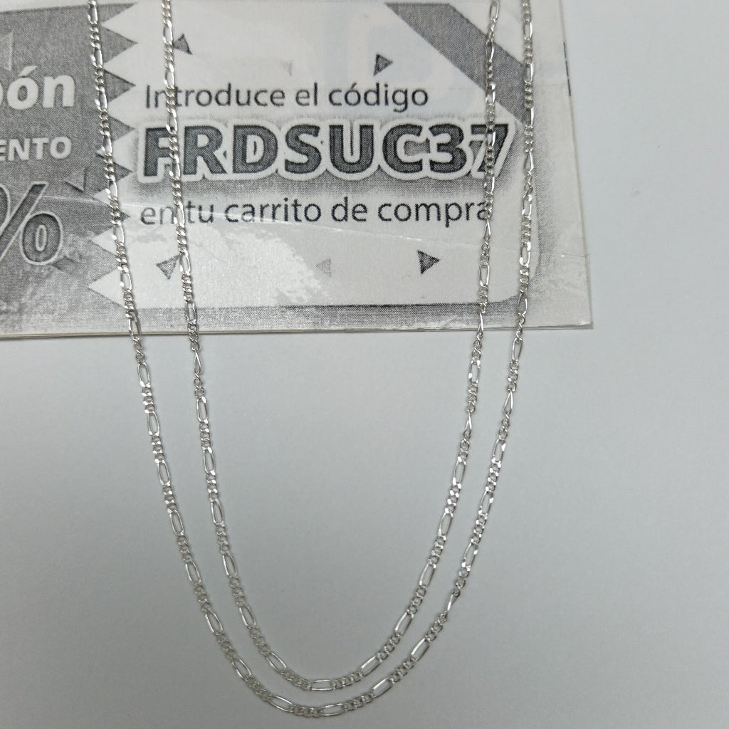 CADENA TEJIDO 3X1 PLATA .925 50 CM 2.2 GR (NUEVO)