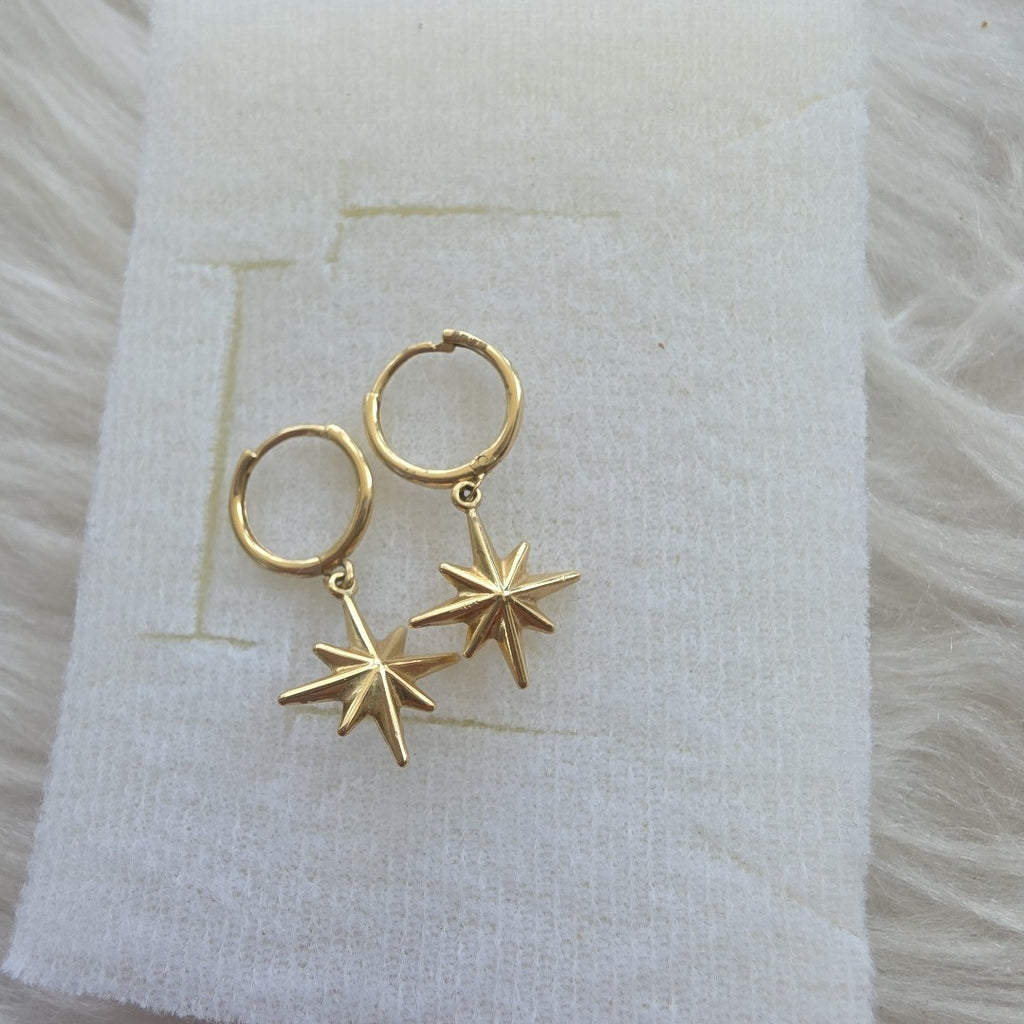 ARRACADAS PAR ORO 14 K 1.4 GRMS (SEMINUEVO)