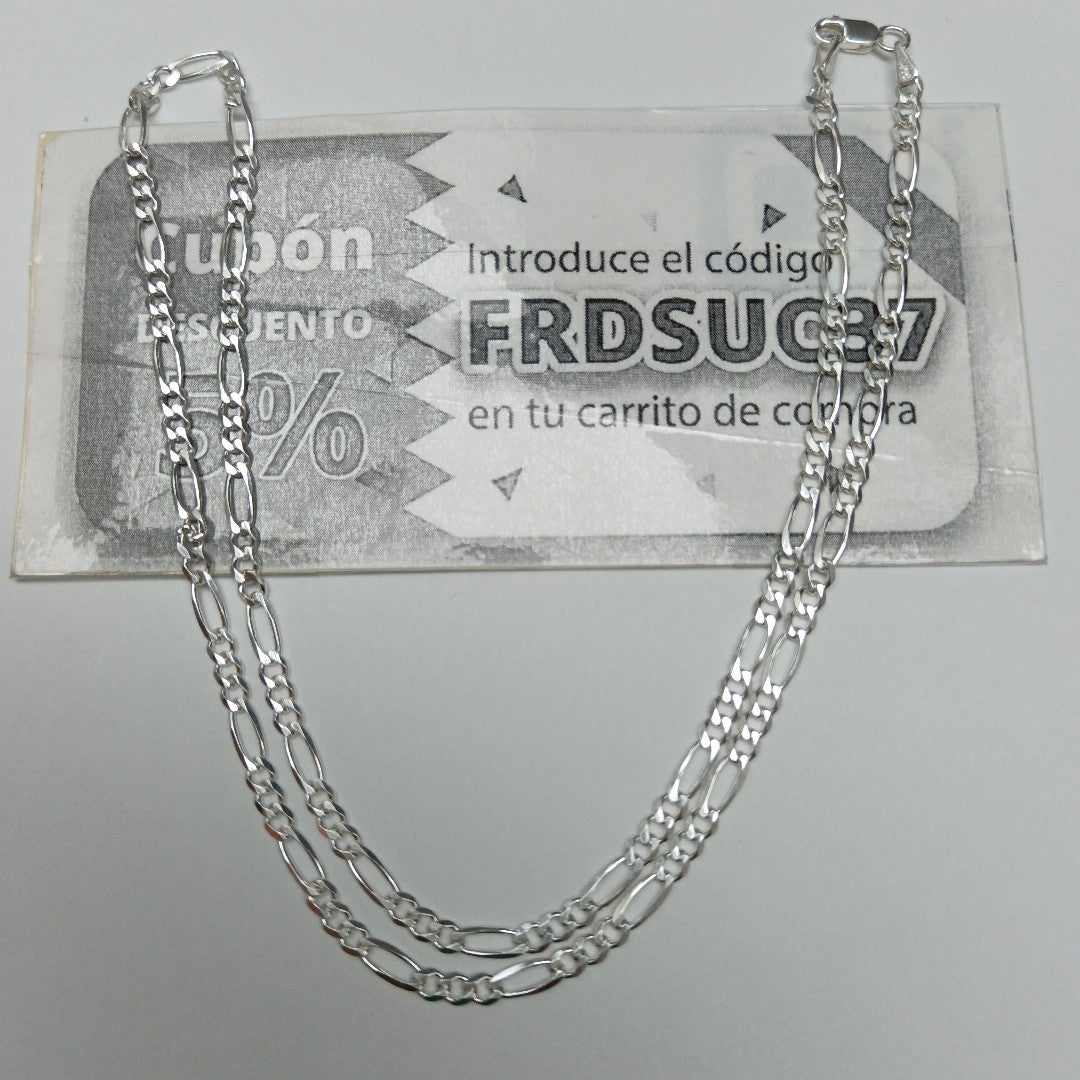 CADENA TEJIDO 3X1 PLATA .925 50 CM 6.7 GR (NUEVO)