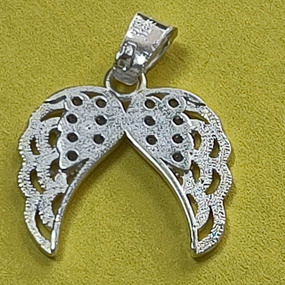DIJE ALAS C/CIRCONIAS PLATA .925 2.2 GR (NUEVO)