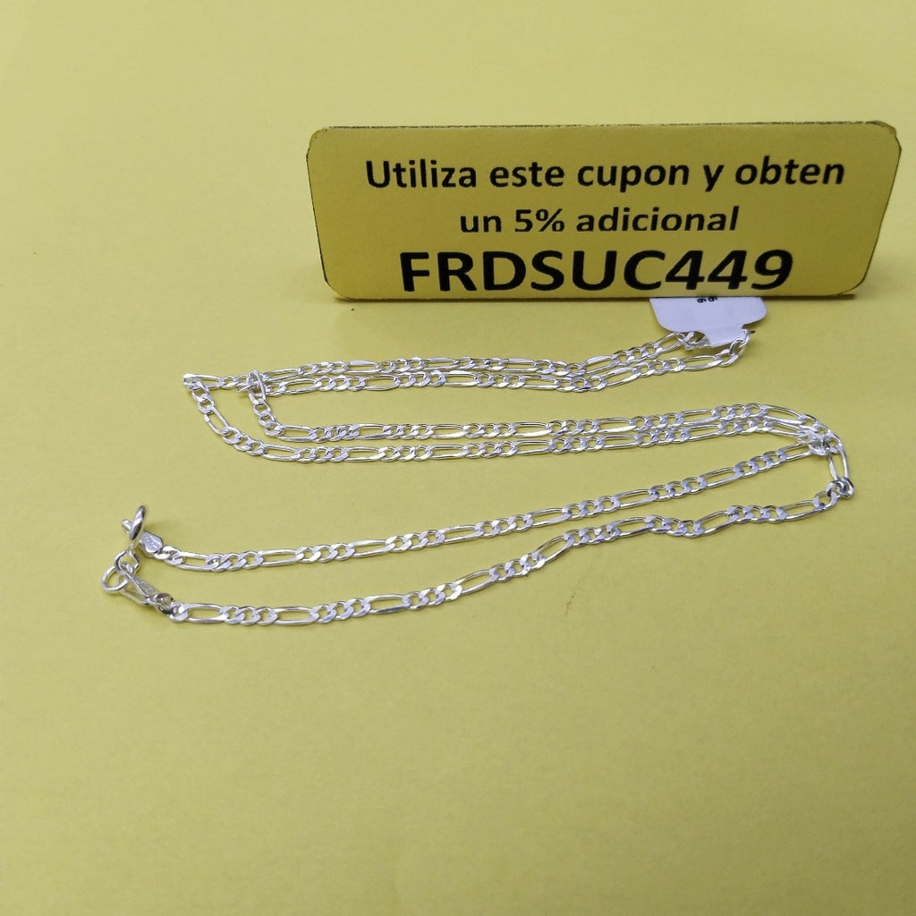 CADENA TEJIDO 3X1 PLATA .925 55 CM 4.2 GR (NUEVO)